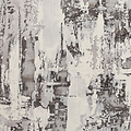 Aldrin Grey Ivory Distressed Patterned Rug