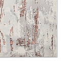 Aldrin Grey Rose Distressed Patterned Rug