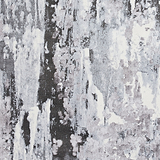 Aldrin Grey Distressed Metallic Effect Rug