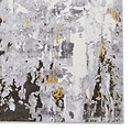 Aldrin Gold Distressed Metallic Effect Rug