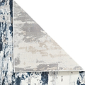 Aldrin Navy Distressed Metallic Effect Rug