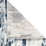 Aldrin Navy Distressed Metallic Effect Rug
