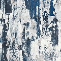 Aldrin Navy Distressed Metallic Effect Rug