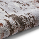 Aldrin Rose Distressed Metallic Effect Rug