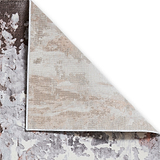 Aldrin Rose Distressed Metallic Effect Rug