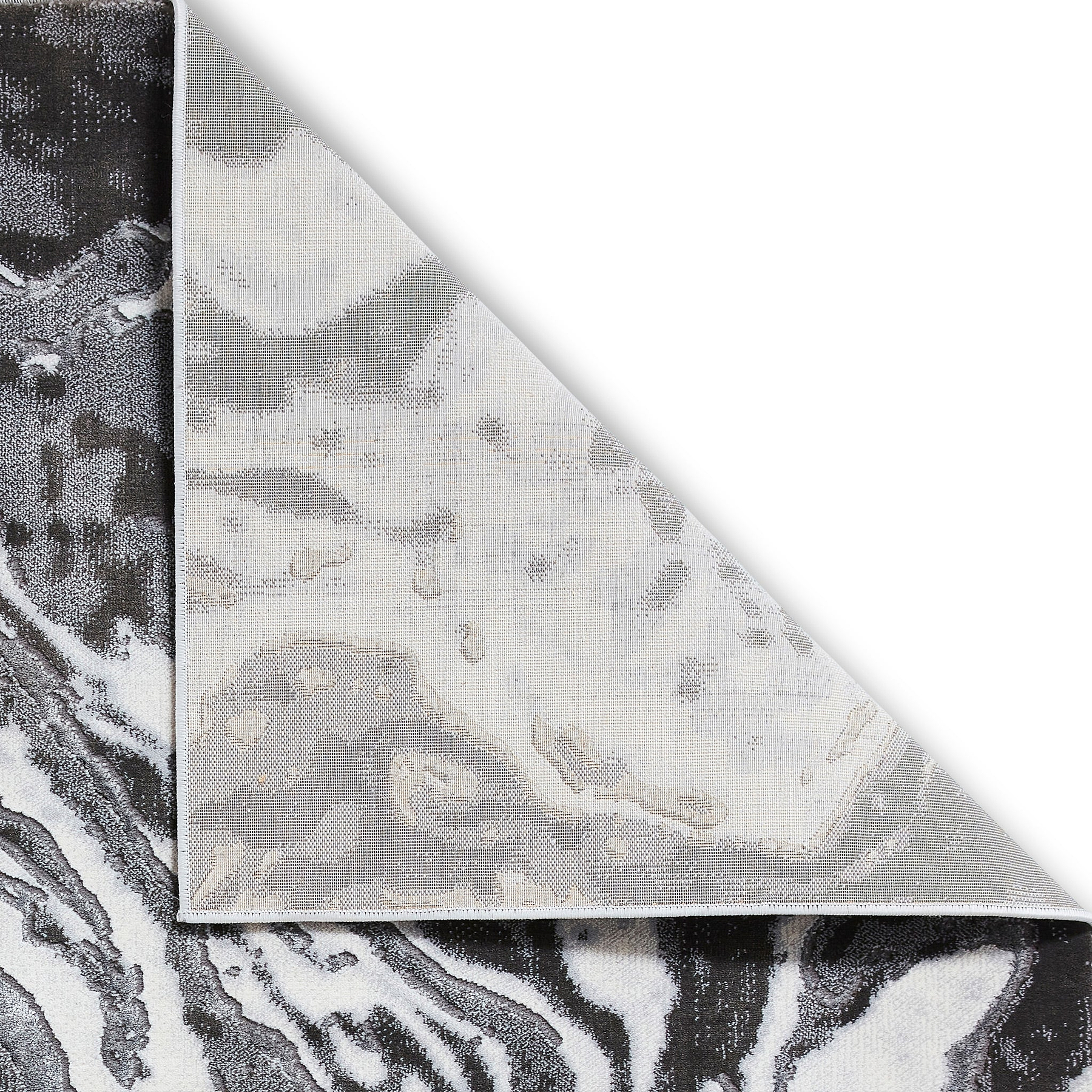 Aldrin Grey Marble Swirl Rug
