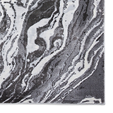 Aldrin Grey Marble Swirl Rug