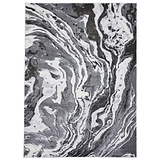 Aldrin Grey Marble Swirl Rug from Roseland Furniture