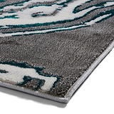 Aldrin Grey Green Marble Swirl Rug