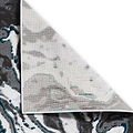 Aldrin Grey Green Marble Swirl Rug