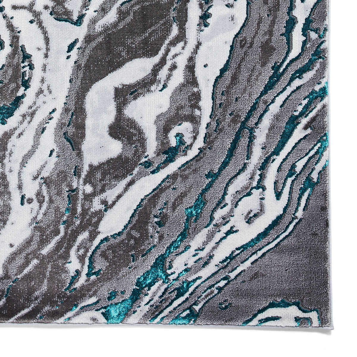 Aldrin Grey Green Marble Swirl Rug