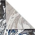 Aldrin Grey Navy Marble Swirl Rug