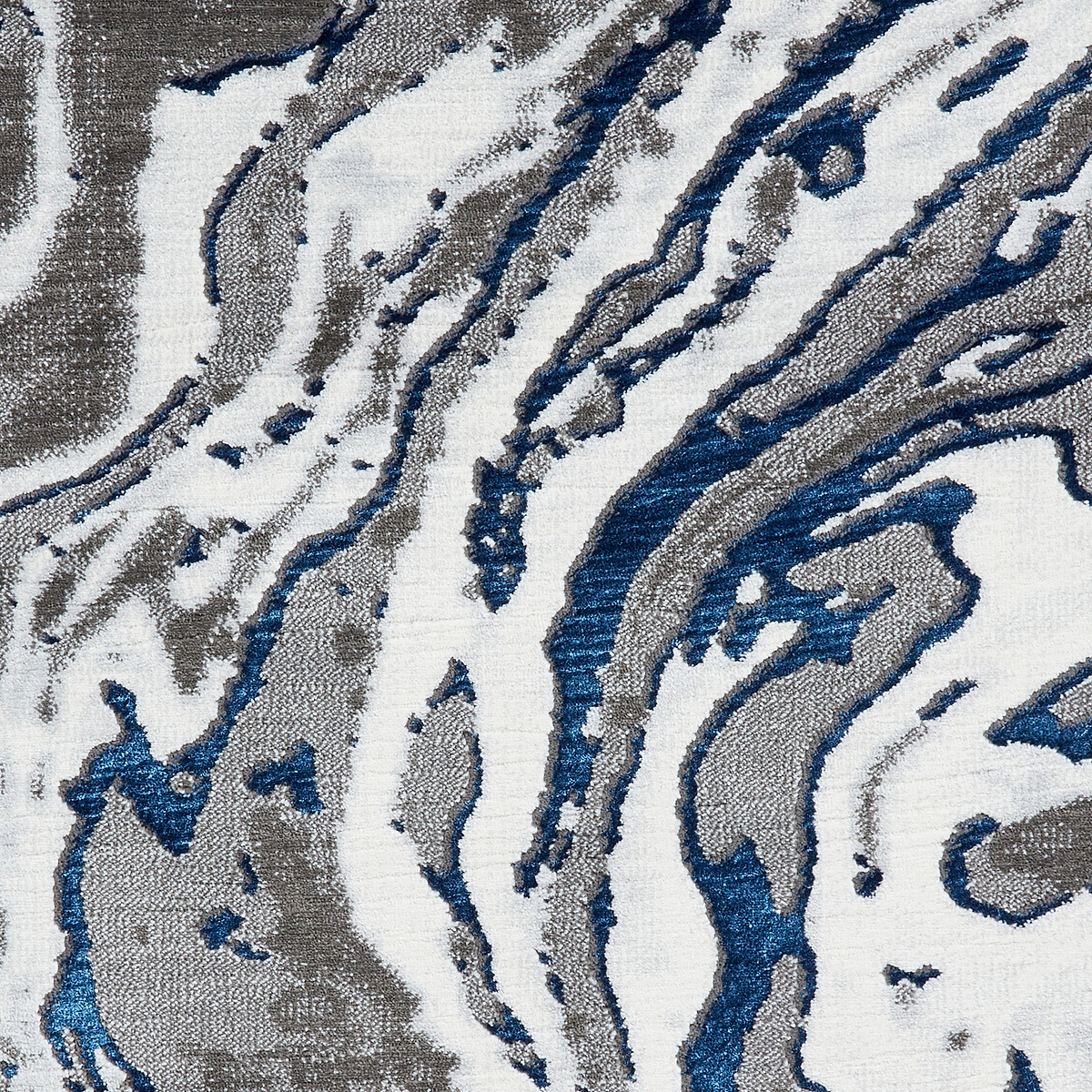 Aldrin Grey Navy Marble Swirl Rug