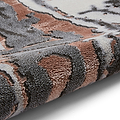 Aldrin Grey Rose Marble Swirl Rug