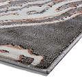 Aldrin Grey Rose Marble Swirl Rug