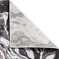 Aldrin Grey Rose Marble Swirl Rug