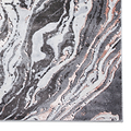 Aldrin Grey Rose Marble Swirl Rug