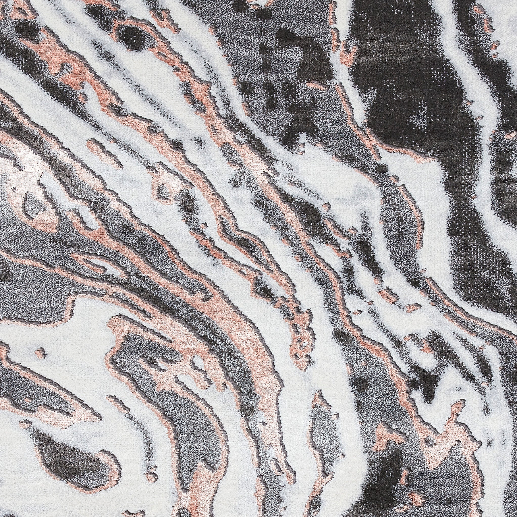 Aldrin Grey Rose Marble Swirl Rug