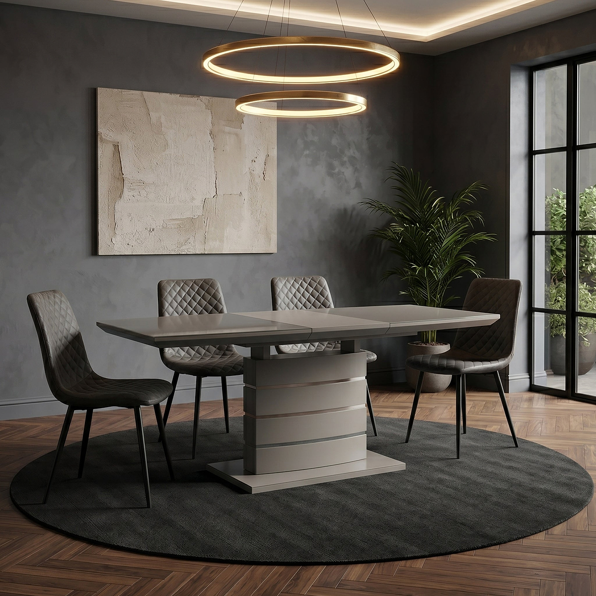 Archer Grey Extending Dining Table from Roseland