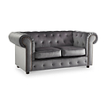 Kingswell-velvet-2-seater-sofa-grey from Roseland Furniture