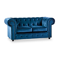 Kingswell-velvet-2-seater-sofa-indigo from Roseland Furniture