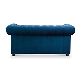 Kingswell-velvet-2-seater-sofa-indigo from Roseland Furniture