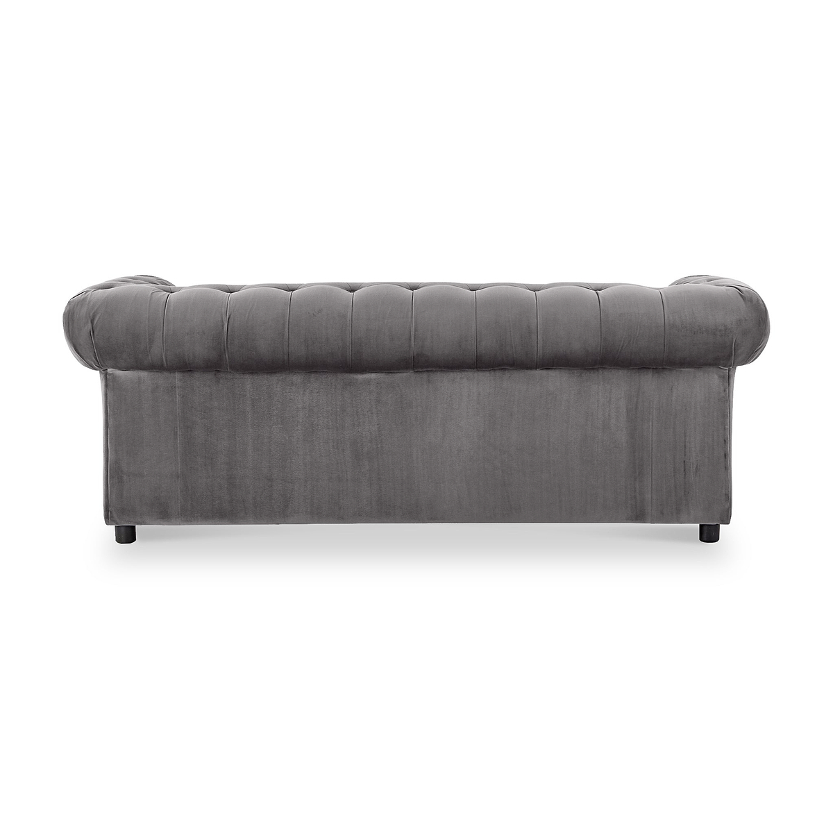 Kingswell-velvet-3-seater-sofa-grey from Roseland Furniture