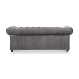 Kingswell-velvet-3-seater-sofa-grey from Roseland Furniture
