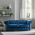 Kingswell-velvet-3-seater-sofa-indigo from Roseland Furniture