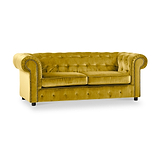 Kingswell-velvet-3-seater-sofa-turmeric from Roseland Furniture