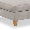 Ashbury Beige Footstool Close Up from Roseland Furniture
