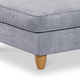 Ashbury Anthracite Footstool Close Up from Roseland Furniture