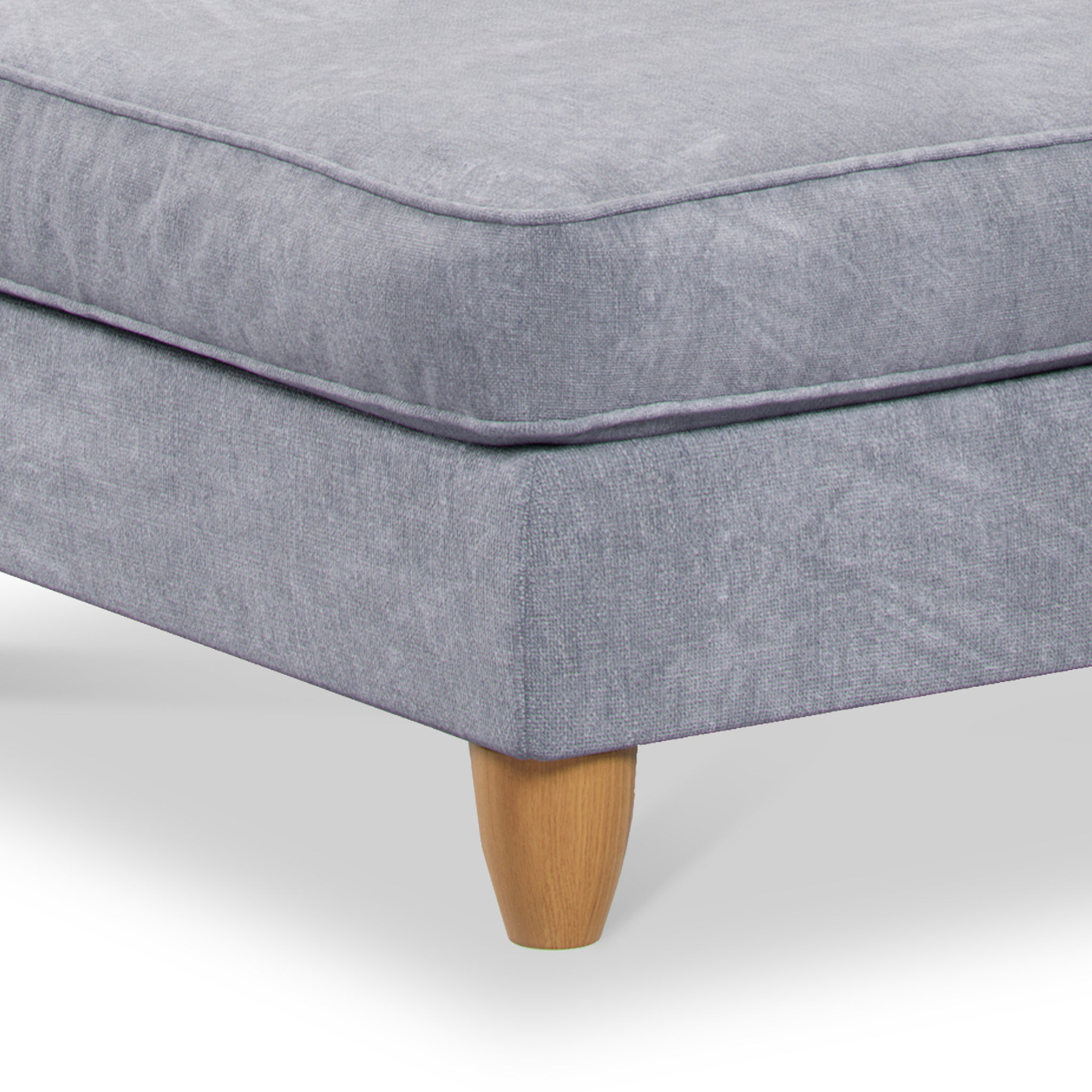 Ashbury Anthracite Footstool Close Up from Roseland Furniture