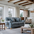 Ashbury 2 Seater Sofa Steel Life1 from Roseland Furniture
