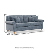 Ashbury 4 Seater Sofa Steel  from Roseland Furniture