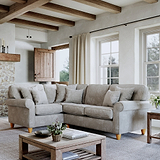 Ashbury Left Hand Corner Sofa Beige Life1 from Roseland Furniture