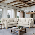 Ashbury Corner Sofa Pearl from Roseland Furniture