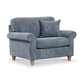 Ashbury Snuggle Chair Steel from Roseland Furniture