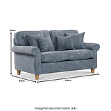 Ashbury 2 Seater Sofa Bed dimensions