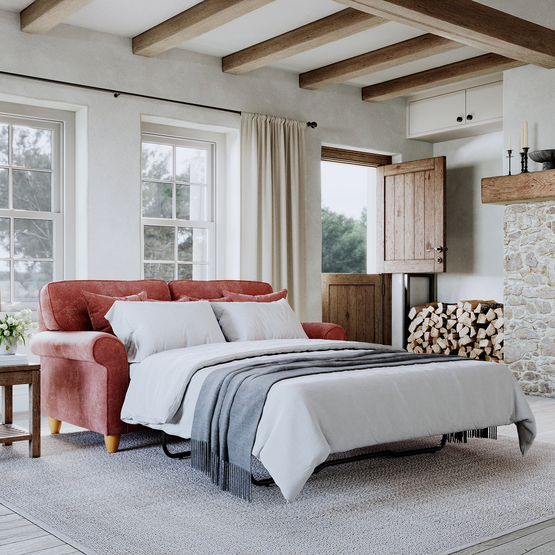 Ashbury 2 Seater Sofa Bed Terra Life1 from Roseland Furniture