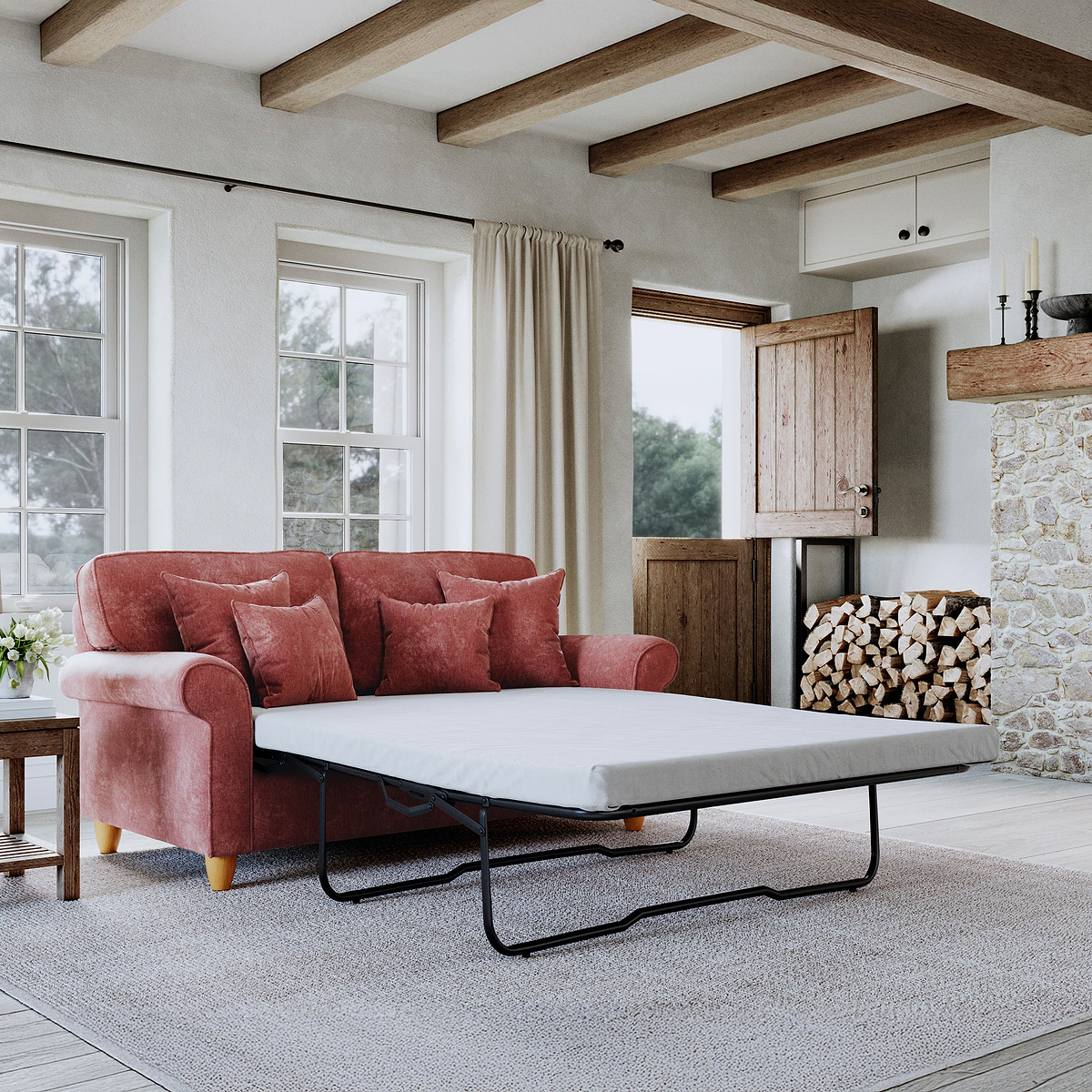 Ashbury 2 Seater Sofa Bed Terra Life1 from Roseland Furniture
