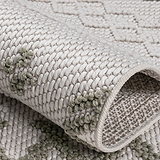 Norcross Flat and Loop Design Tassled Rug from Roseland Furniture