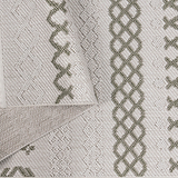 Norcross Flat and Loop Design Tassled Rug from Roseland Furniture