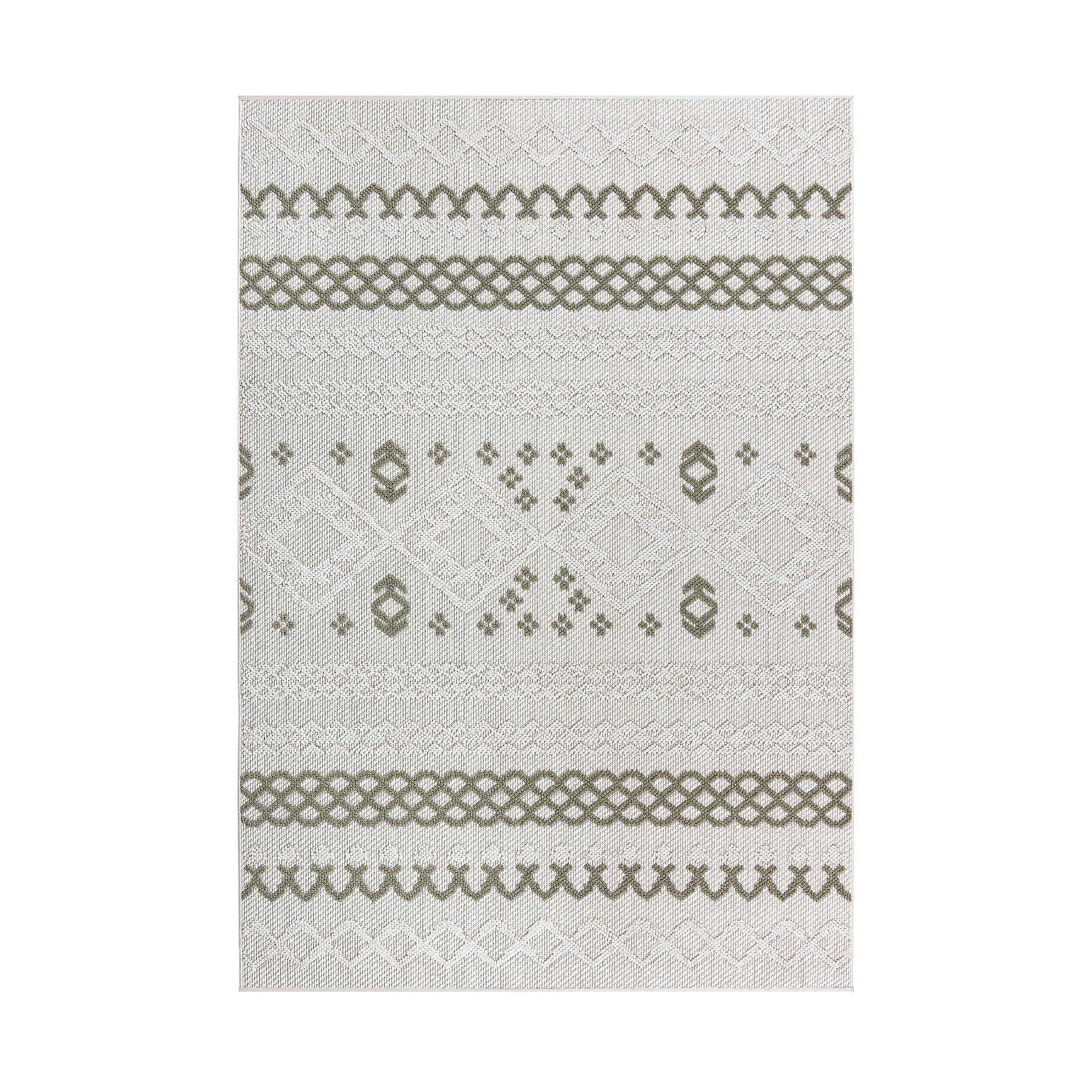 Norcross Flat and Loop Design Tassled Rug from Roseland Furniture
