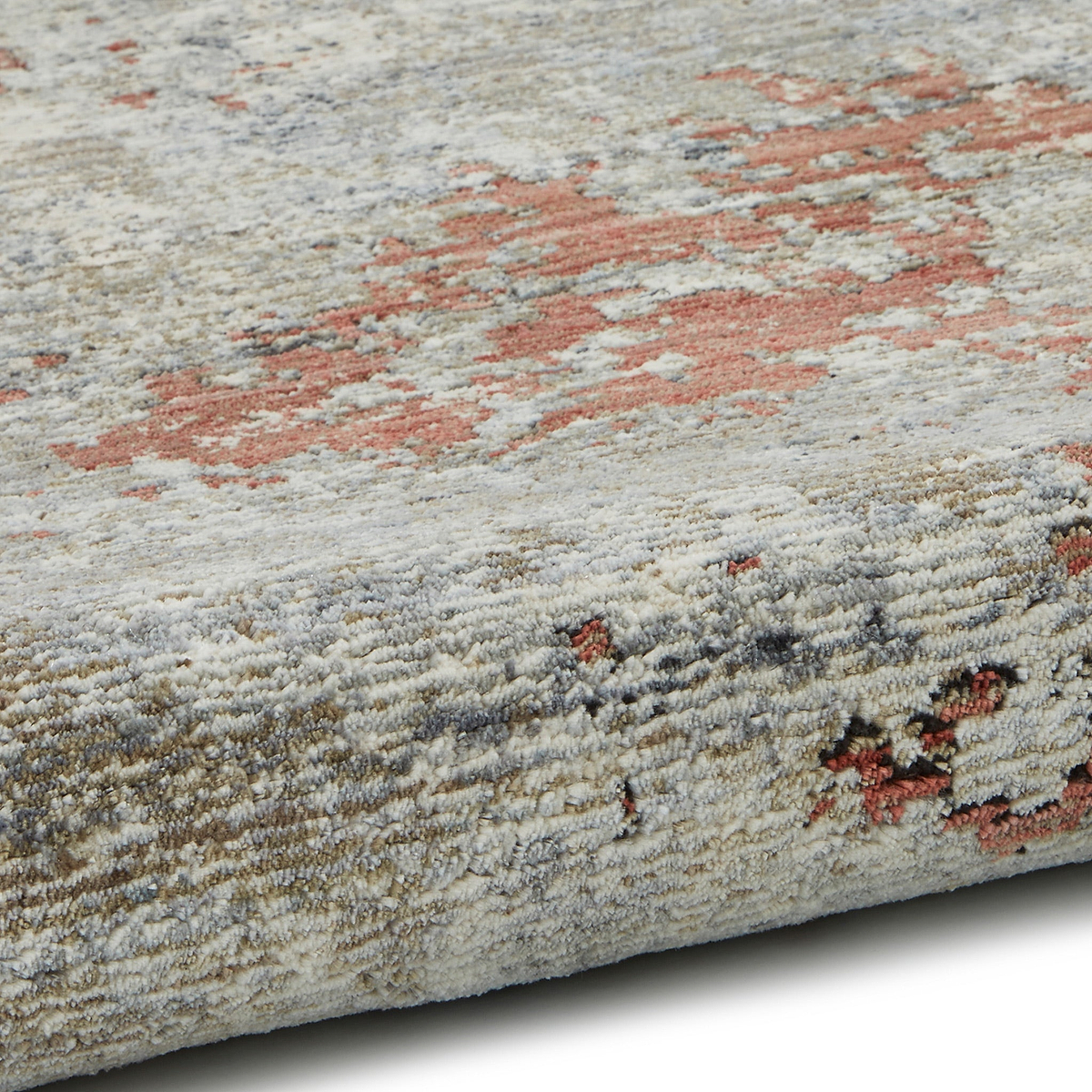 Thea Distressed Terracotta Antique Rug