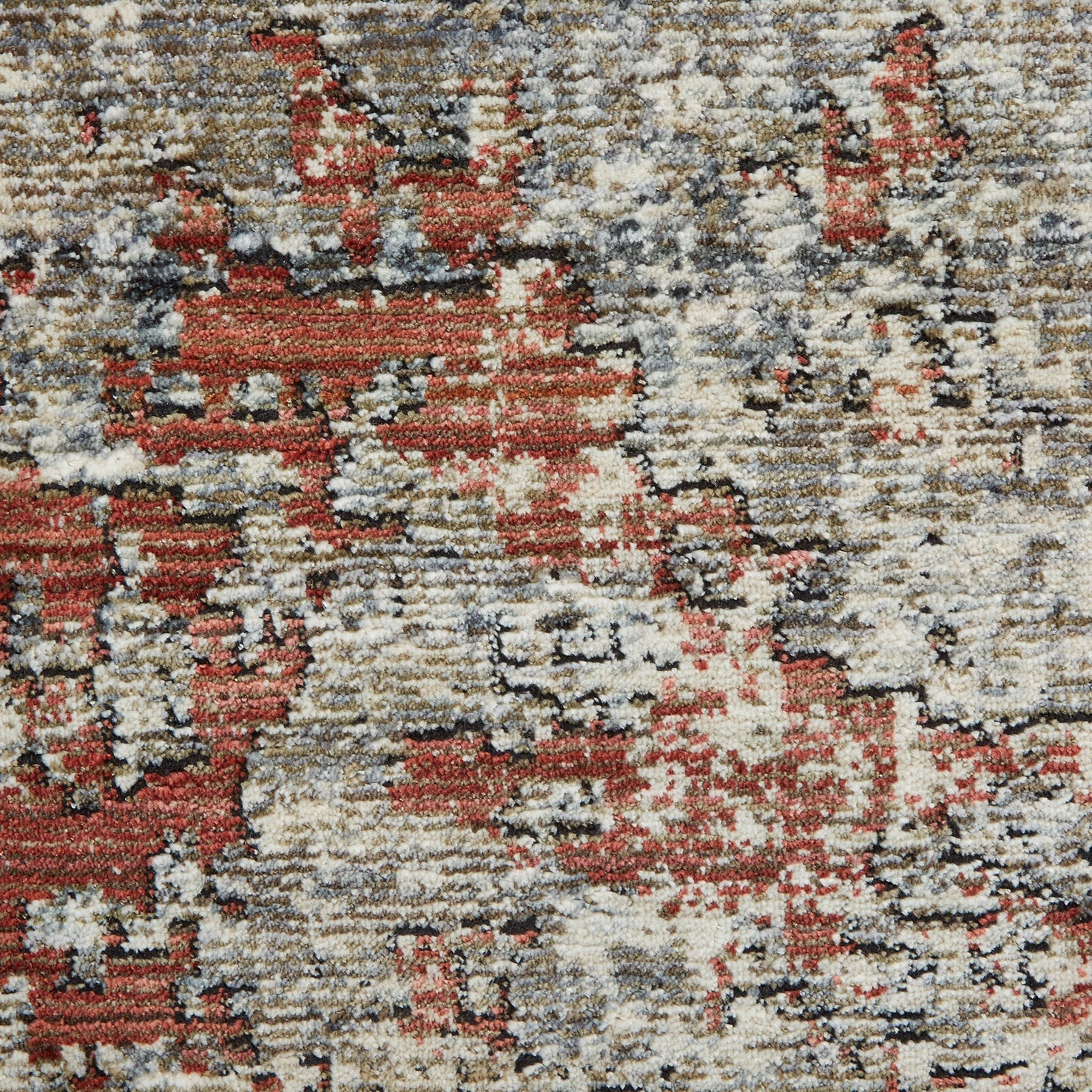 Thea Distressed Terracotta Antique Rug