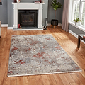 Thea Distressed Terracotta Antique Rug for living room