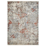 Thea Distressed Terracotta Antique Rug from Roseland Furniture