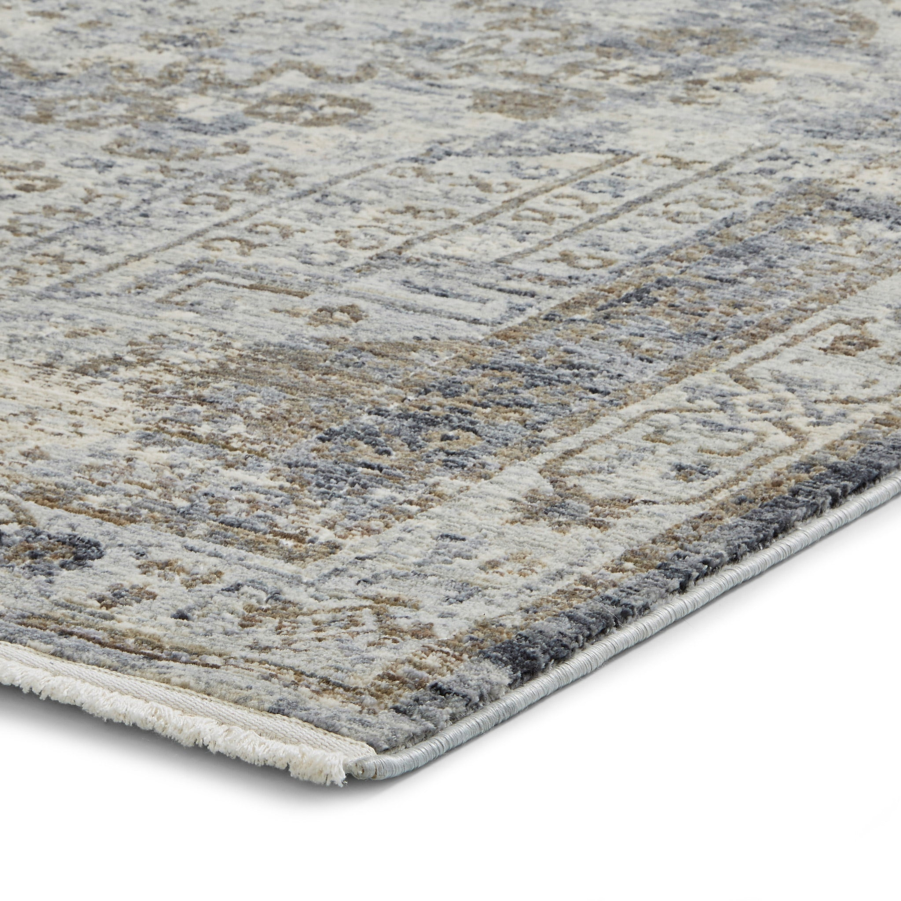 Thea Distressed Grey Vintage Rug