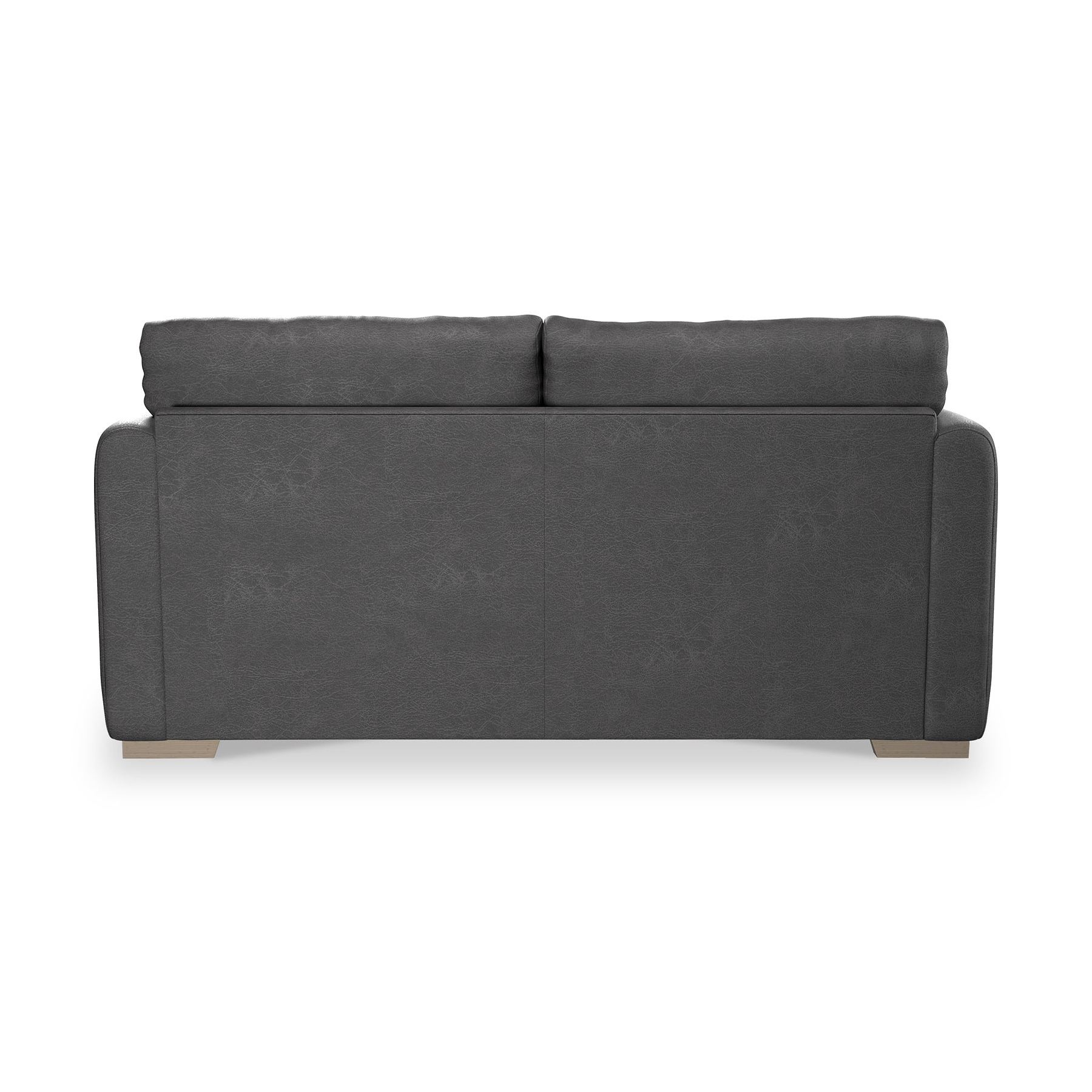 Oakley-faux-leather-3-seater-sofa-charcoal from Roseland Furniture